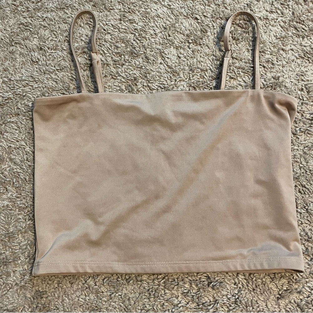 Cropped Square Neck Tank